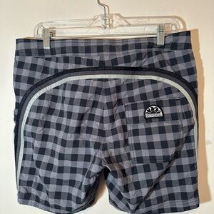 SUNDEK Nova Check Beach Shorts Swim Trunks Men’s Size 32 Grey